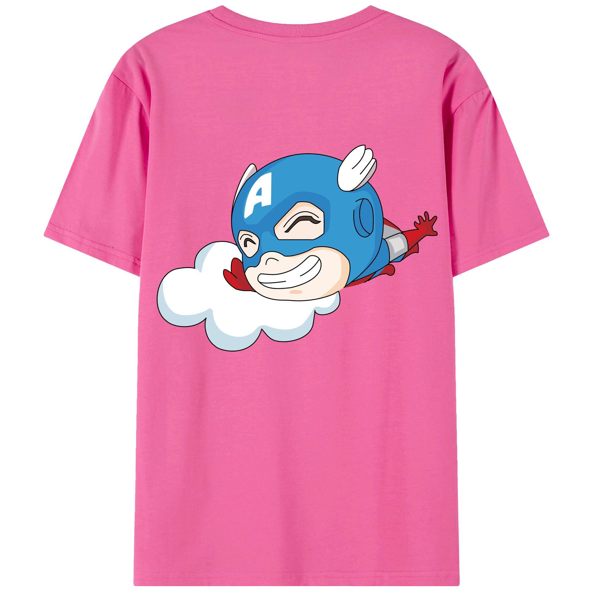 （画像用） アベンジャーズ The Avengers レディース半袖Tシャツ(バックプリント)